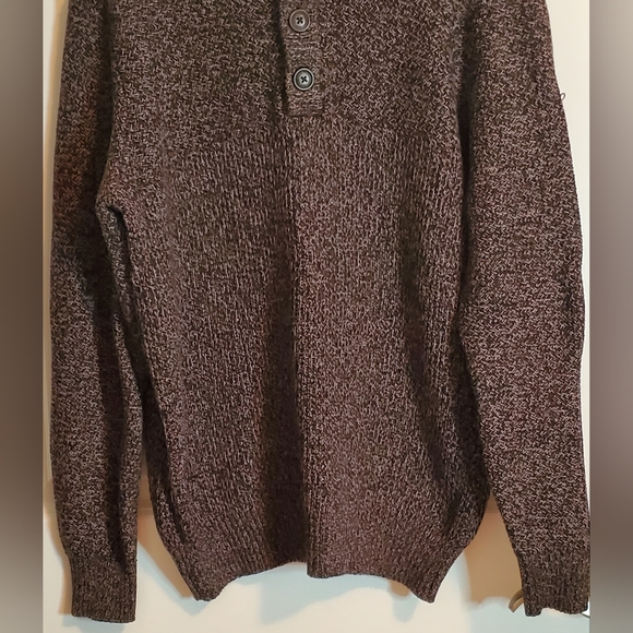 BASS Nice Mens Sweater with fleece  inside collar. Size XL - Picture 3 of 8